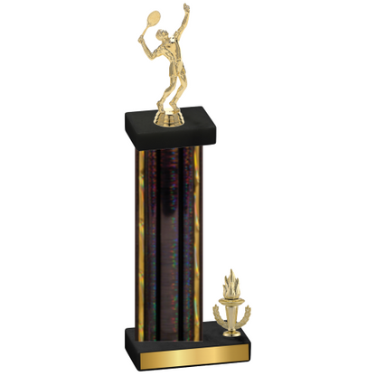 Accented Single Black Glacier Victory Tennis Trophy