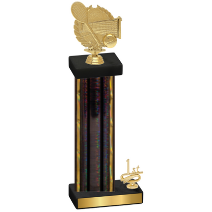 Accented Single Black Glacier First Place Tennis Trophy