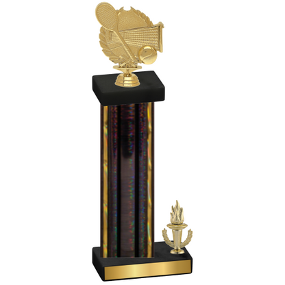 Accented Single Black Glacier Victory Tennis Trophy