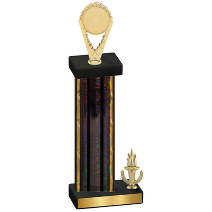 Accented Single Black Glacier Victory Insert Trophy