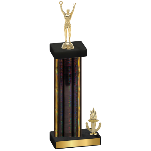 Accented Single Black Glacier Victory Victory Trophy