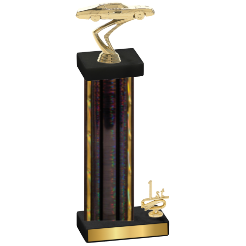 Accented Single Black Glacier First Place Cars Trophy