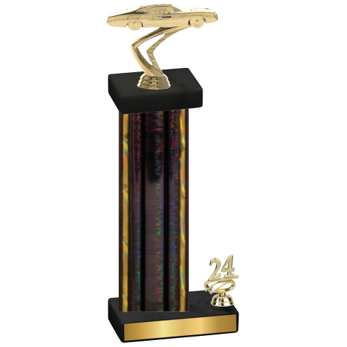 Accented Single Black Glacier Year Cars Trophy