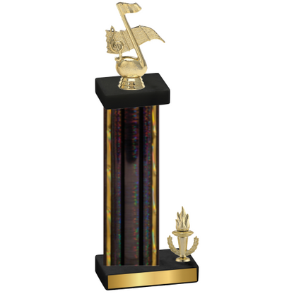 Accented Single Black Glacier Victory Music Trophy