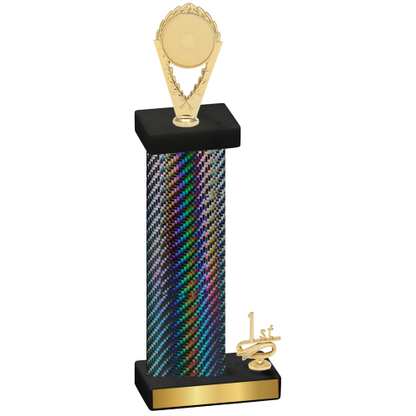 Accented Single Black Carbon Fiber First Place Insert Trophy