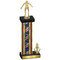 Accented Single Flag USA Victory Wrestling Trophy