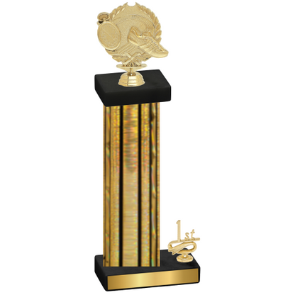 Accented Single Gold Glacier First Place Running Trophy