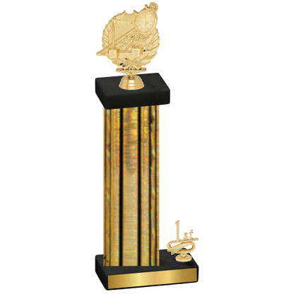 Accented Single Gold Glacier First Place Swimming Trophy