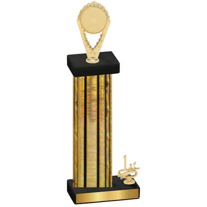 Accented Single Gold Glacier First Place Insert Trophy