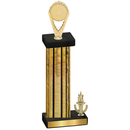 Accented Single Gold Glacier Victory Insert Trophy