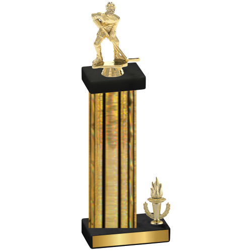 Accented Single Gold Glacier Victory Hockey Trophy