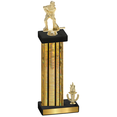 Accented Single Gold Glacier Victory Hockey Trophy