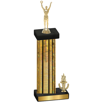 Accented Single Gold Glacier Victory Victory Trophy