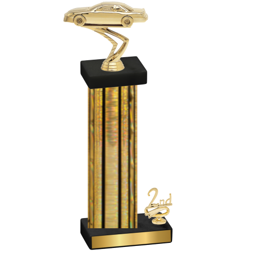 Accented Single Gold Glacier Second Place Cars Trophy