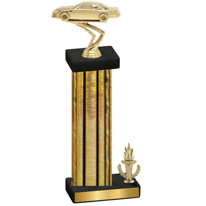 Accented Single Gold Glacier Victory Cars Trophy