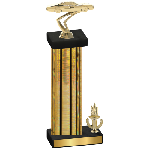 Accented Single Gold Glacier Victory Cars Trophy