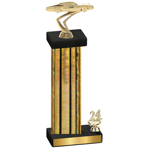 Accented Single Gold Glacier Year Cars Trophy