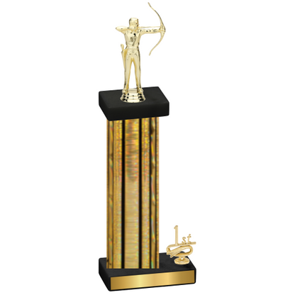 Accented Single Gold Glacier First Place Archery Trophy