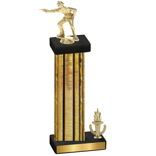 Accented Single Gold Glacier Victory Shooter Trophy