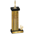 Accented Single Gold Glacier Fourth Place Chess Trophy