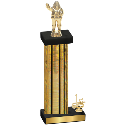 Accented Single Gold Glacier First Place Holiday Trophy