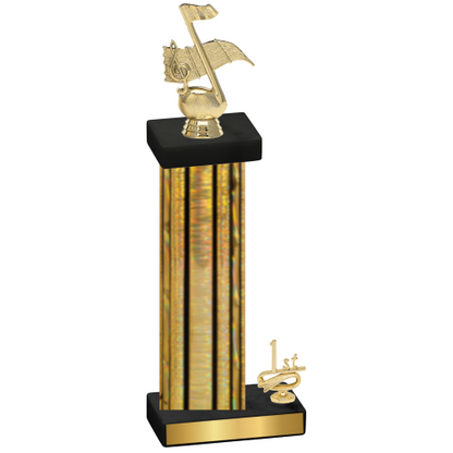 Accented Single Gold Glacier First Place Music Trophy