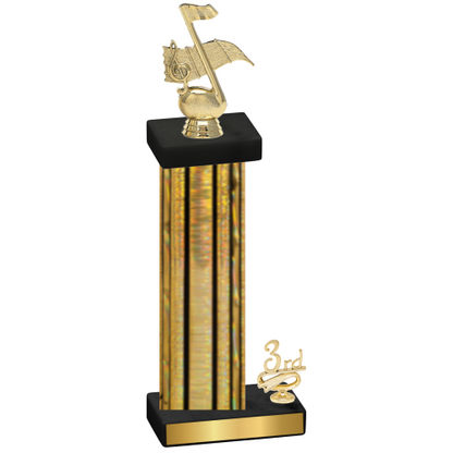 Accented Single Gold Glacier Third Place Music Trophy