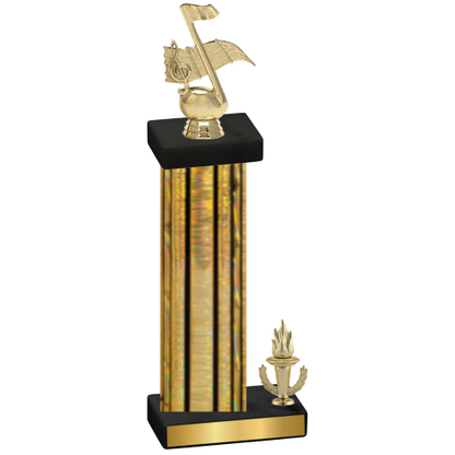 Accented Single Gold Glacier Victory Music Trophy