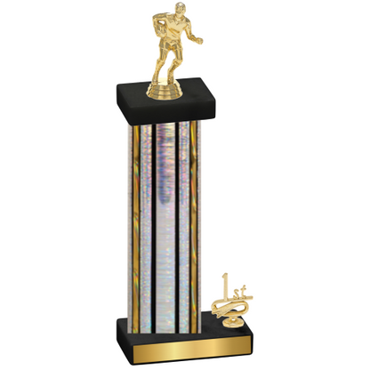 Accented Single Silver Glacier First Place Rugby Trophy