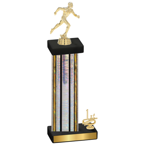 Accented Single Silver Glacier First Place Running Trophy