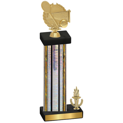 Accented Single Silver Glacier Victory Tennis Trophy