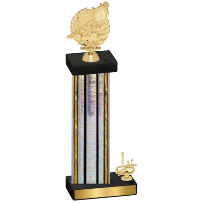 Accented Single Silver Glacier First Place Swimming Trophy