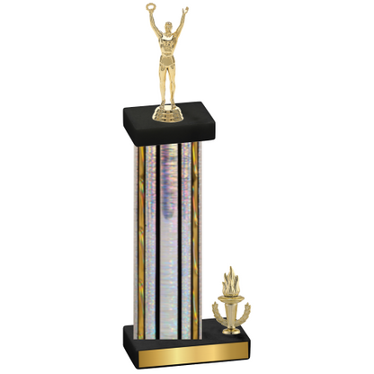 Accented Single Silver Glacier Victory Victory Trophy