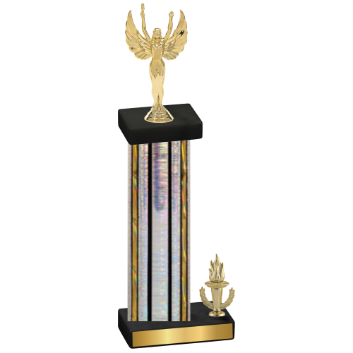 Accented Single Silver Glacier Victory Victory Trophy