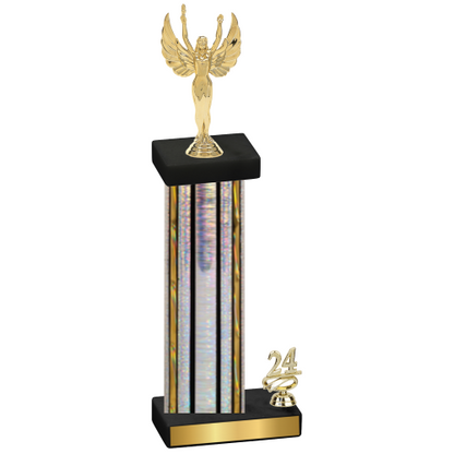 Accented Single Silver Glacier Year Victory Trophy