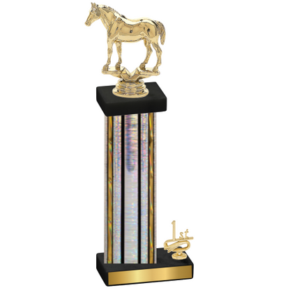 Accented Single Silver Glacier First Place Horses Trophy