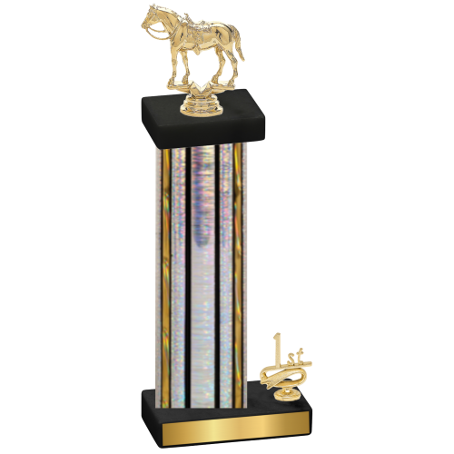 Accented Single Silver Glacier First Place Horses Trophy