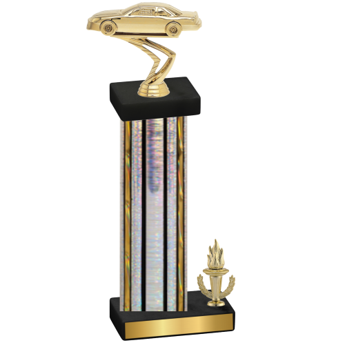 Accented Single Silver Glacier Victory Cars Trophy