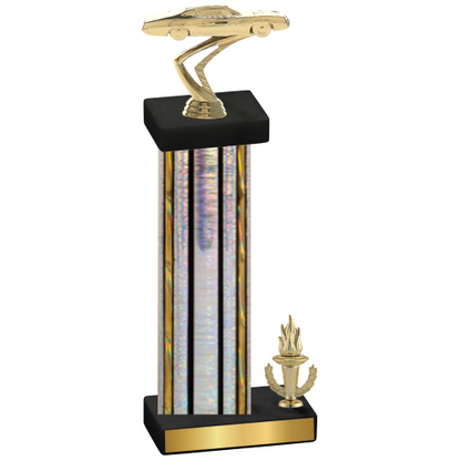 Accented Single Silver Glacier Victory Cars Trophy