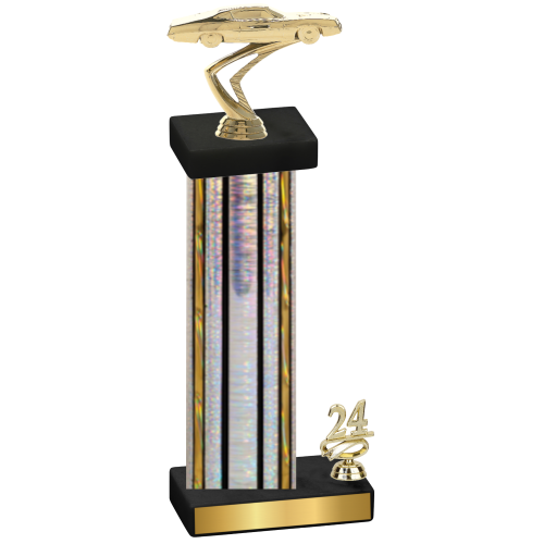 Accented Single Silver Glacier Year Cars Trophy