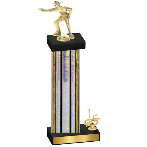 Accented Single Silver Glacier First Place Shooter Trophy