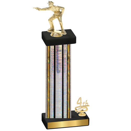 Accented Single Silver Glacier Fourth Place Shooter Trophy
