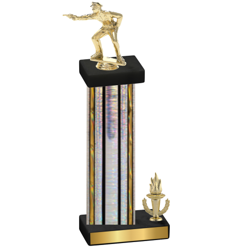 Accented Single Silver Glacier Victory Shooter Trophy
