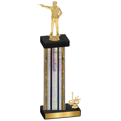 Accented Single Silver Glacier First Place Shooter Trophy