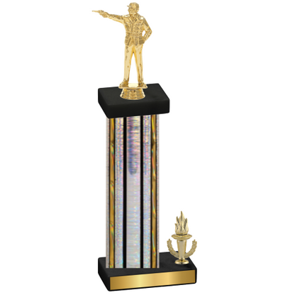 Accented Single Silver Glacier Victory Shooter Trophy
