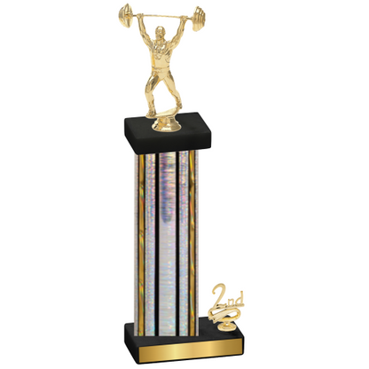 Accented Single Silver Glacier Second Place Weights Trophy