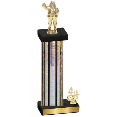 Accented Single Silver Glacier Fourth Place Holiday Trophy