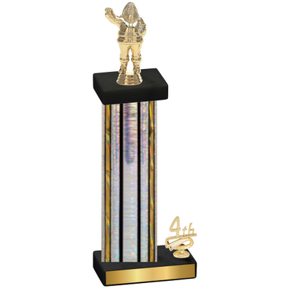 Accented Single Silver Glacier Fourth Place Holiday Trophy