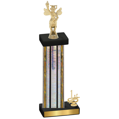 Accented Single Silver Glacier First Place Academics Trophy