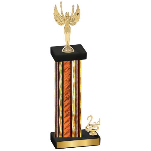 Accented Single Orange Glacier Second Place Victory Trophy